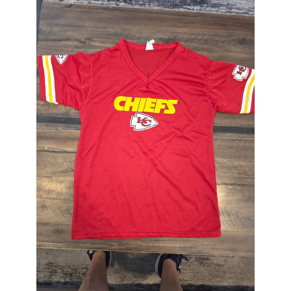 Franklin Kansas City Chiefs Kids Jersey Red Mesh NFL Football Shirt Size Medium